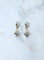 Boucles d'oreilles Boucles d'Oreilles Dormeuses Anciennes Trèfle et Fleur Diamants 58 Facettes