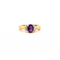 Bague 53 Solitaire or jaune améthyste 58 Facettes 23-GS28800