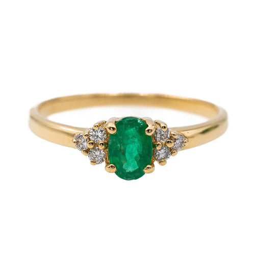 Bague 53 Bague Or jaune Emeraude 58 Facettes 2711420CN