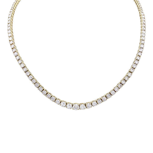 Collier Collier rivière or jaune, diamants. 58 Facettes 33669