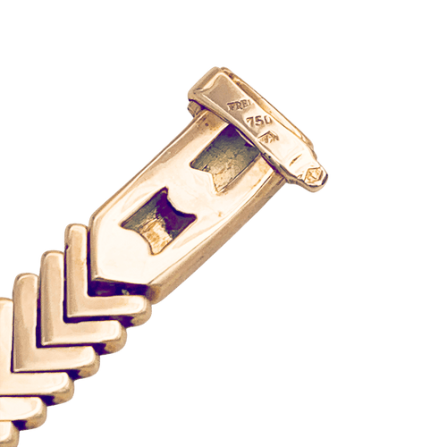 Bracelet Bracelet vintage Fred or jaune, diamants. 58 Facettes 34247