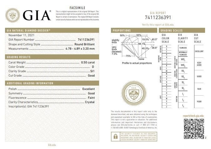 Bague Bague trilogie en or blanc avec diamants certifiés GIA de 1,50 ct 58 Facettes G3827