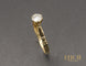 Bague 52 Solitaire Vintage Diamant Or Jaune 58 Facettes A10368