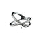 Bague 53 Bague ellipse diamants 58 Facettes R1502