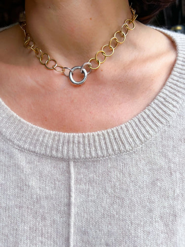 Collier Pomellato - Collier Lucciole Or Jaune & Or Gris 58 Facettes 1