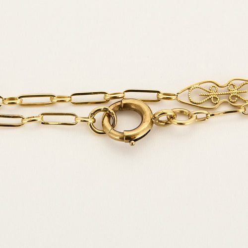 Collier Chaine guiltière or jaune 58 Facettes COL3066