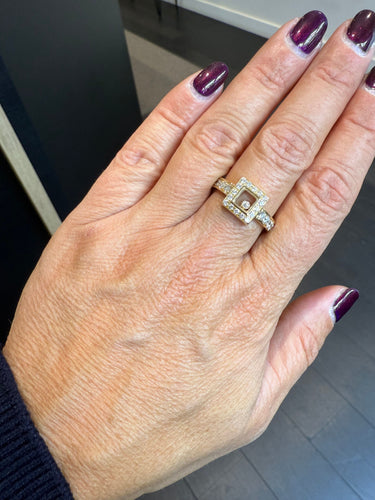Bague 59 Chopard - Bague Or jaune Happy Diamonds 58 Facettes 1.0000538/2