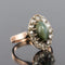 Bague 55 Bague ancienne chrysobéryl oeil de chat et diamants 58 Facettes 19-378-50