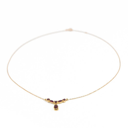 Collier Collier Or jaune Rubis 58 Facettes 1655385CN
