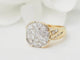 Bague 51 Bague en or jaune pavage de diamants 58 Facettes 33400