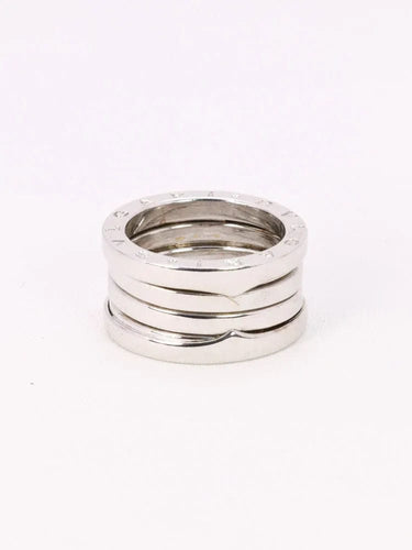 Bague BVLGARI - Bague B.zero1 Large or blanc 58 Facettes J532