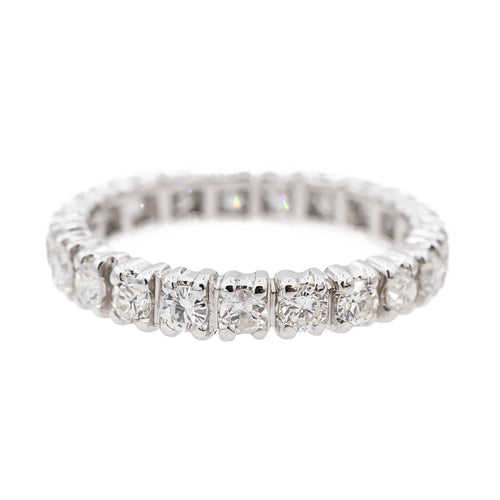 Bague 54 Bague Alliance Or blanc Diamant 58 Facettes 3256629CN