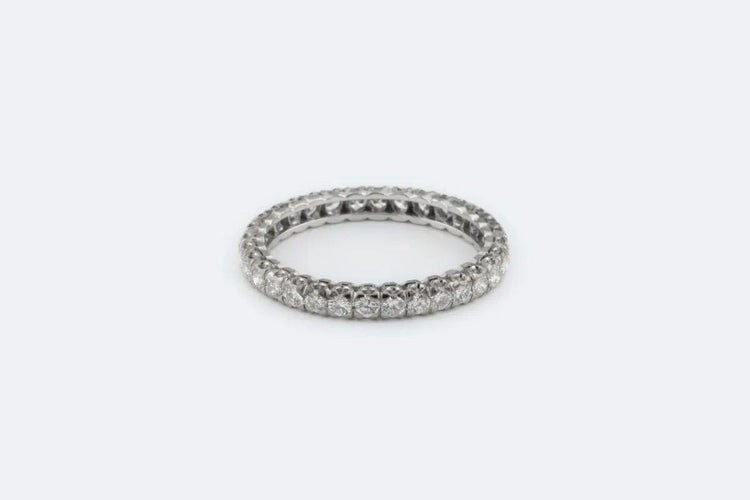 Bague 58 Bague en or blanc avec diamants 58 Facettes anl112