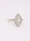 Bague 57 Bague marquise or blanc diamants 58 Facettes J606