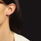 Boucles d'oreilles Petites créoles or jaune saphirs 58 Facettes CVBO31