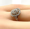 Bague 49 Bague platine Art Déco diamant coussin 1,51 carat 58 Facettes AB605