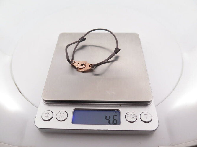 Bracelet bracelet DINH VAN cordon menottes r12 14-26 or rose 18k 58 Facettes 266272