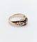 Bague 56.5 Bague jonc bombé antique en or 14k et diamant taille rose 58 Facettes A06623