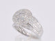 Bague 54 Bague entourage en or blanc avec diamants 58 Facettes 2041