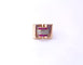 Bague 53 Bague tank en or rose, rubis et diamants 58 Facettes DV.47-tank