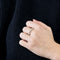Bague 59 Demi-alliance or blanc et diamants 58 Facettes 240823