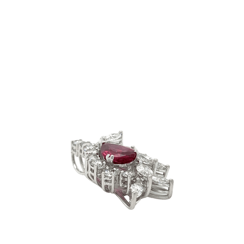 Pendentif Pendentif Cocktail Or Blanc - Rubis et Diamants 58 Facettes 1.0002595/6