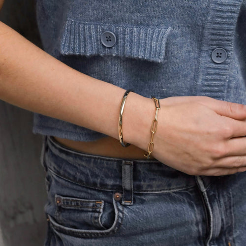 Bracelet Bracelet en or jaune fermé pour toujours 58 Facettes 2501020
