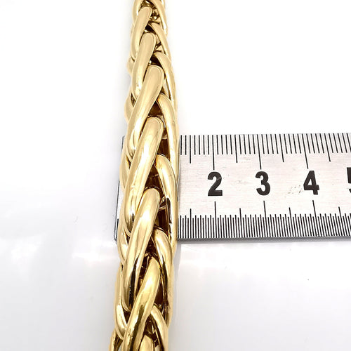 Collier Collier maille palmier en or jaune 58 Facettes