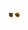 Boucles d'oreilles Puces d'oreilles or jaune et émeraudes 58 Facettes B01015