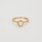 Solitaire "Gemmyo" entouré en or rose 18K et diamants 0,50 carat.