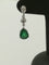 Boucles d'oreilles Boucles d'Oreilles or blanc, Emeraudes Diamants 58 Facettes