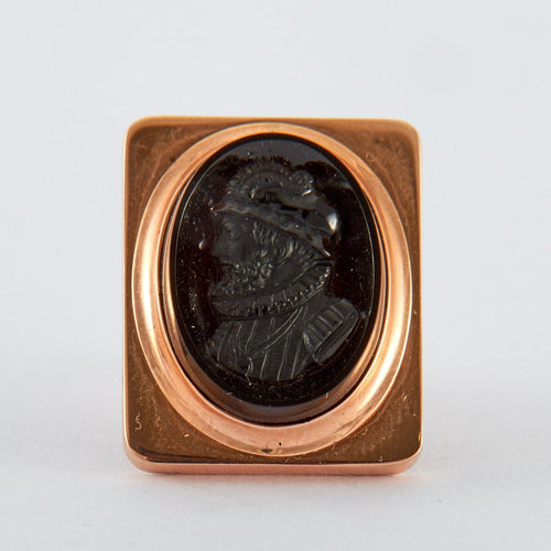 Boutons de manchette Boutons de manchette Camée Agate 58 Facettes
