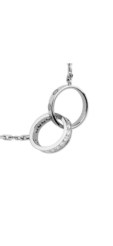 Collier Collier Cartier LOVE or gris et diamants 58 Facettes
