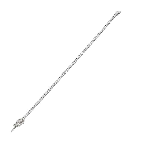 Bracelet Bracelet tennis en or blanc et diamants 58 Facettes B240624