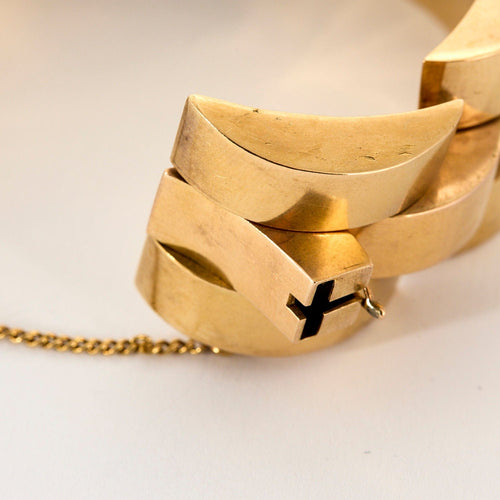 Bracelet Bracelet Tank or jaune 58 Facettes NAR0155