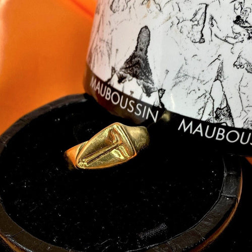 Bague Bague Mauboussin Or Jaune Motif Africain 58 Facettes 20400000554