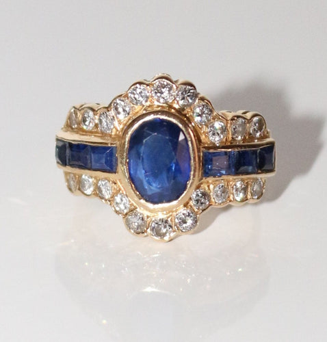 Bague 54 Bague Saphirs Et Diamants 58 Facettes 500