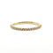 Bague 54 Demi-alliance or jaune 18 carats sertie de diamants naturels 58 Facettes