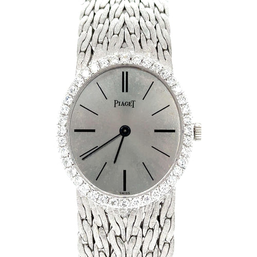 Montre Piaget - Montre Ovale en Or Blanc 58 Facettes 1.0000126/1