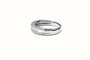 Bague 54 Demi alliance or blanc, diamants brillants et baguettes 58 Facettes All.Dem.Bag.1305