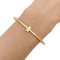 Bracelet Bracelet Tiffany & Co., "Tiffany T", or jaune, diamants. 58 Facettes 34364