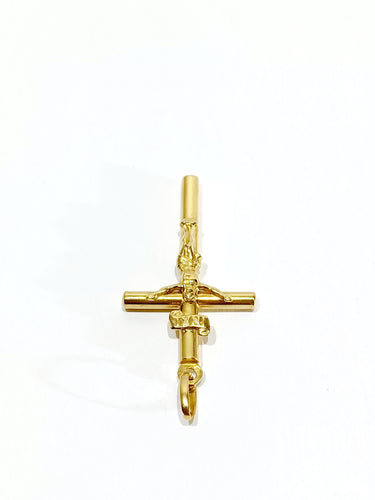 Pendentif Pendentif crucifix INRI en or jaune 58 Facettes