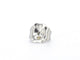 Boucles d'oreilles en or blanc avec topaze