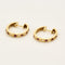 Boucles d'oreilles Paire d'anneaux d'oreilles en or jaune, diamants et rubis 58 Facettes POI0204