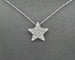 Collier Collana Stella in Oro Bianco 18 kt con Diamanti Naturali 0,20 ct 58 Facettes 10850