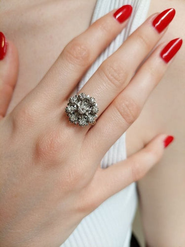 Bague 53 BAGUE MARGUERITE DIAMANTS 58 Facettes 086251