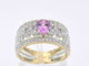 Bague 54 Bague exclusive en or sertie de diamants et d'une pierre précieuse 58 Facettes 2241