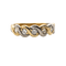 Bague 54 Bague en or jaune et blanc et diamants 58 Facettes