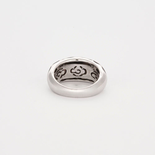 Bague 53 Bague or blanc nacre brune 58 Facettes 313916