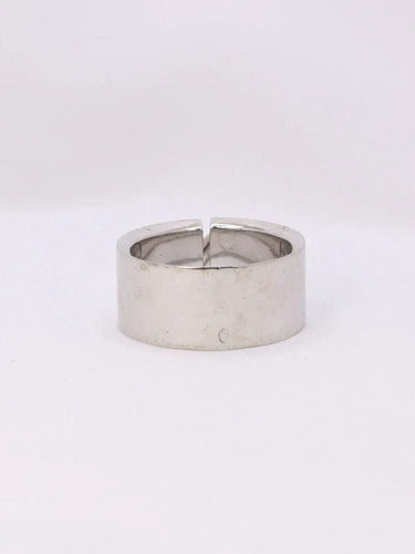 Bague CHAUMET - Bague lien or blanc diamants 58 Facettes J173
